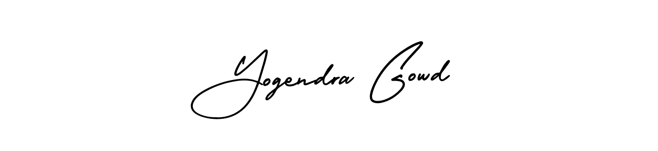 Design your own signature with our free online signature maker. With this signature software, you can create a handwritten (AmerikaSignatureDemo-Regular) signature for name Yogendra Gowd. Yogendra Gowd signature style 3 images and pictures png